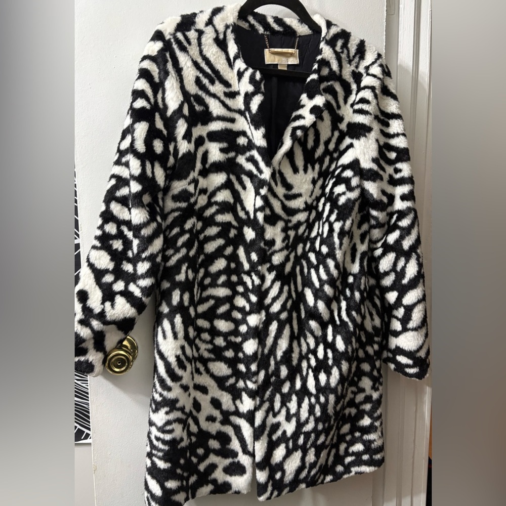 Michael Kors Zebra Faux Fur Jacket